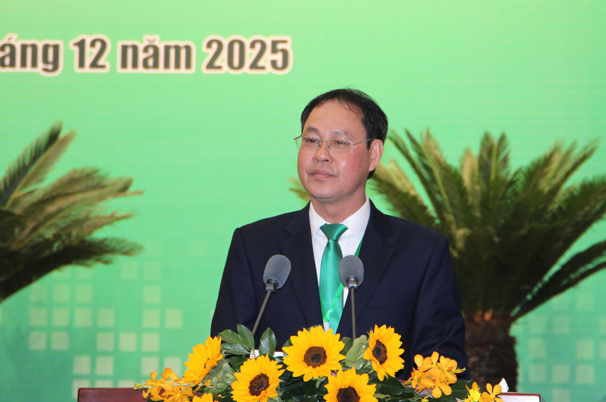 Ông Nguyễn Thành Trung tiếp tục giữ chức Chủ tịch Hội Nông dân thành phố nhiệm kỳ mới. Ảnh: Q.Đ.