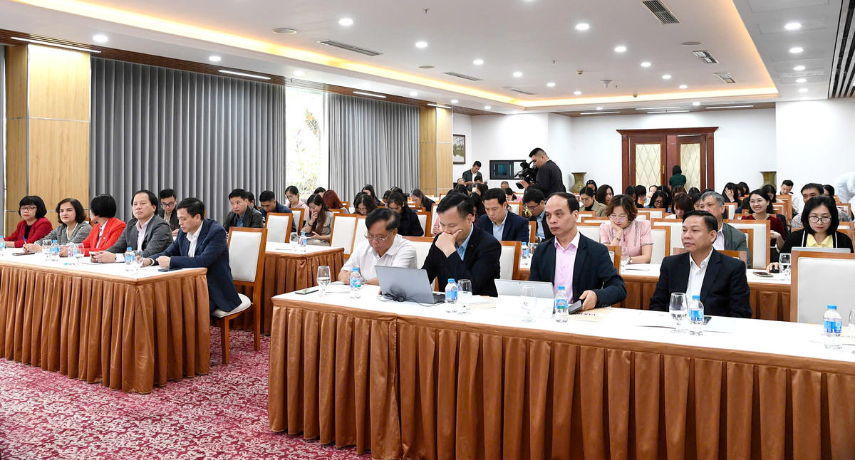 Các đại biểu tham dự buổi họp báo bình chọn 10 sự kiện Văn hóa, Thể thao và Du lịch tiêu biểu năm 2025. Ảnh: Phạm Sỹ.