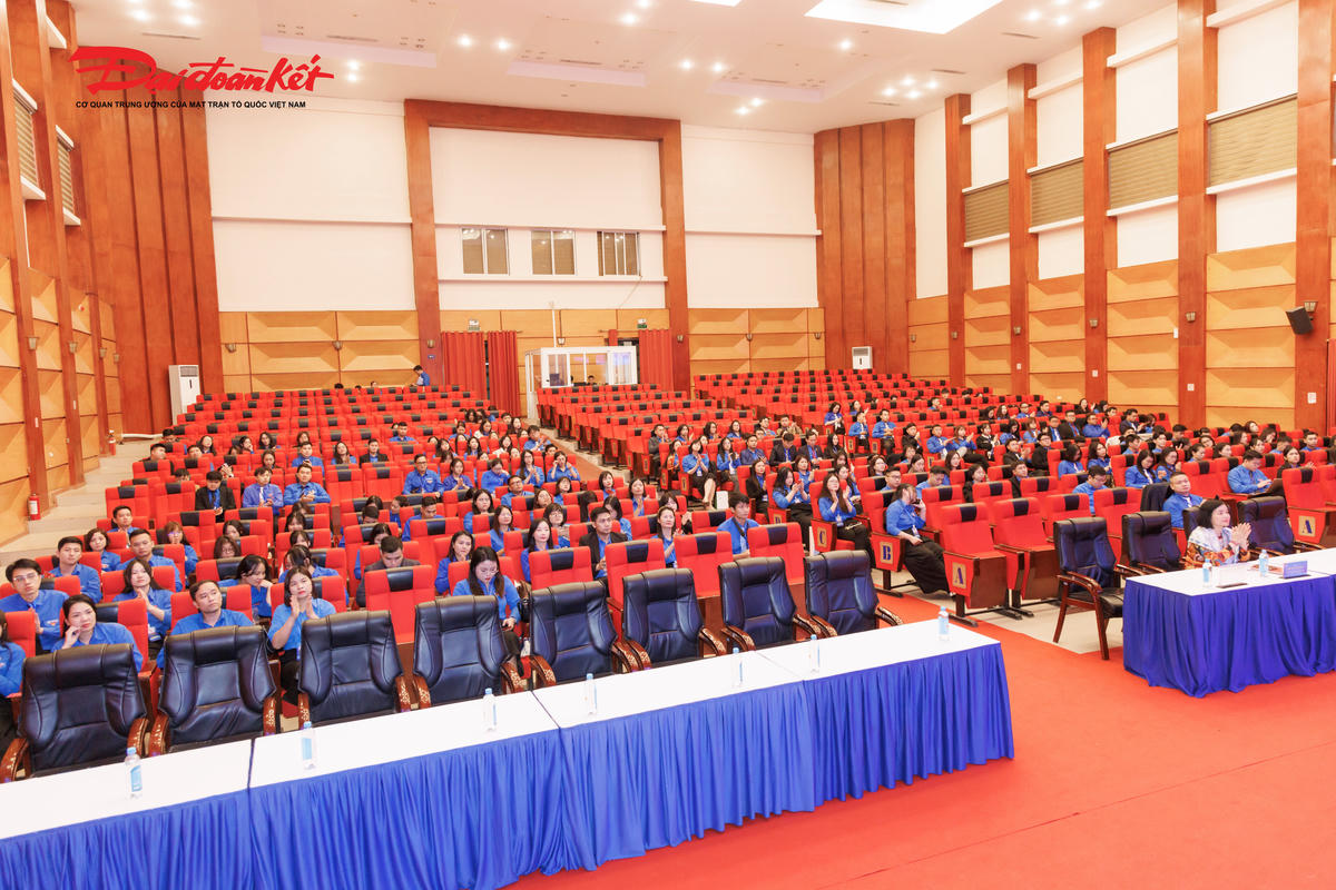 Các đại biểu tham dự Đại hội đại biểu Đoàn TNCS Hồ Chí Minh Mặt trận Tổ quốc, các đoàn thể Trung ương lần thứ I, nhiệm kỳ 2025-2030.
