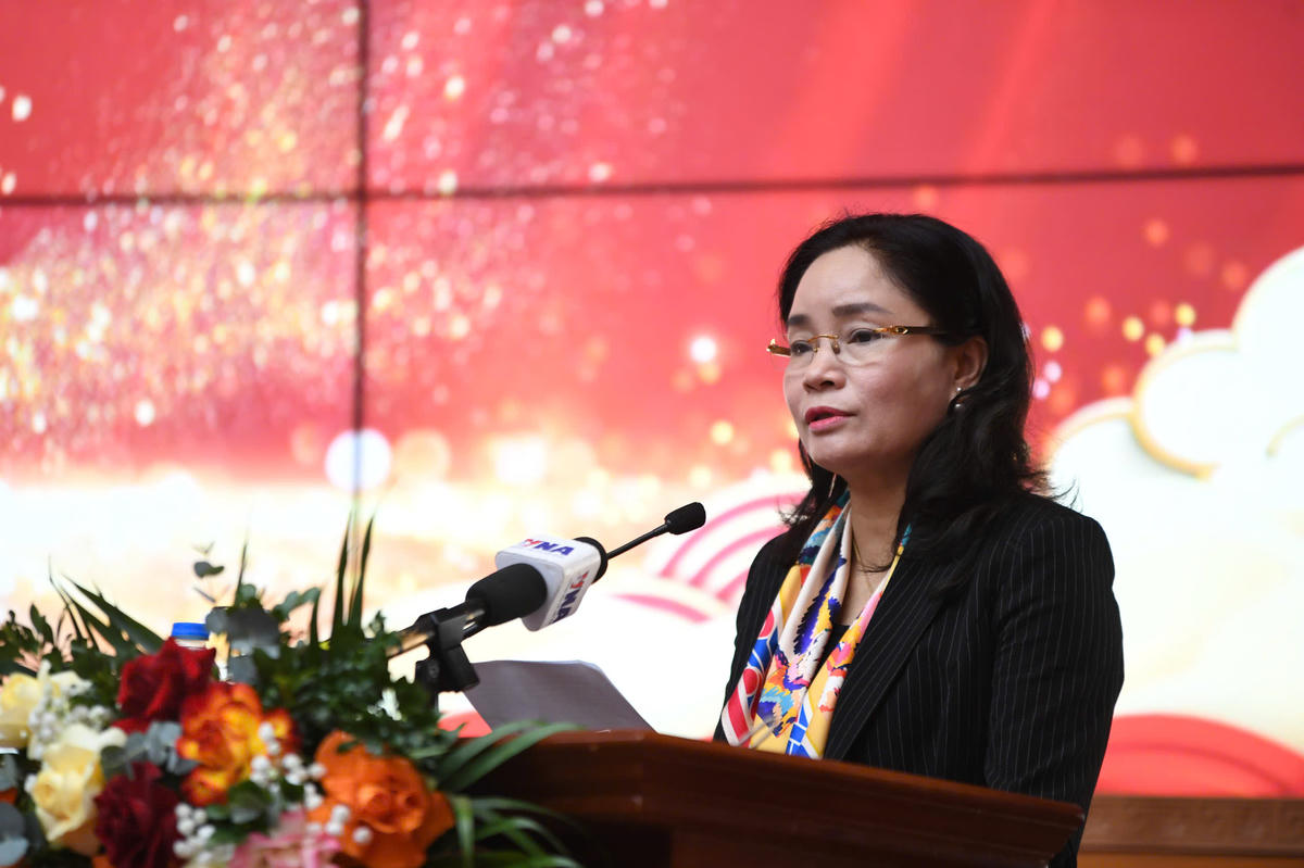 Thứ trưởng Bộ Văn hoá, Thể thao và Du lịch&nbsp;Trịnh Thị Thủy phát biểu. Ảnh: Phạm Sỹ