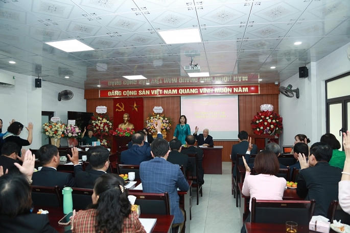 Đại hội bầu Đoàn Chủ tịch. Ảnh Nguyễn Hùng.