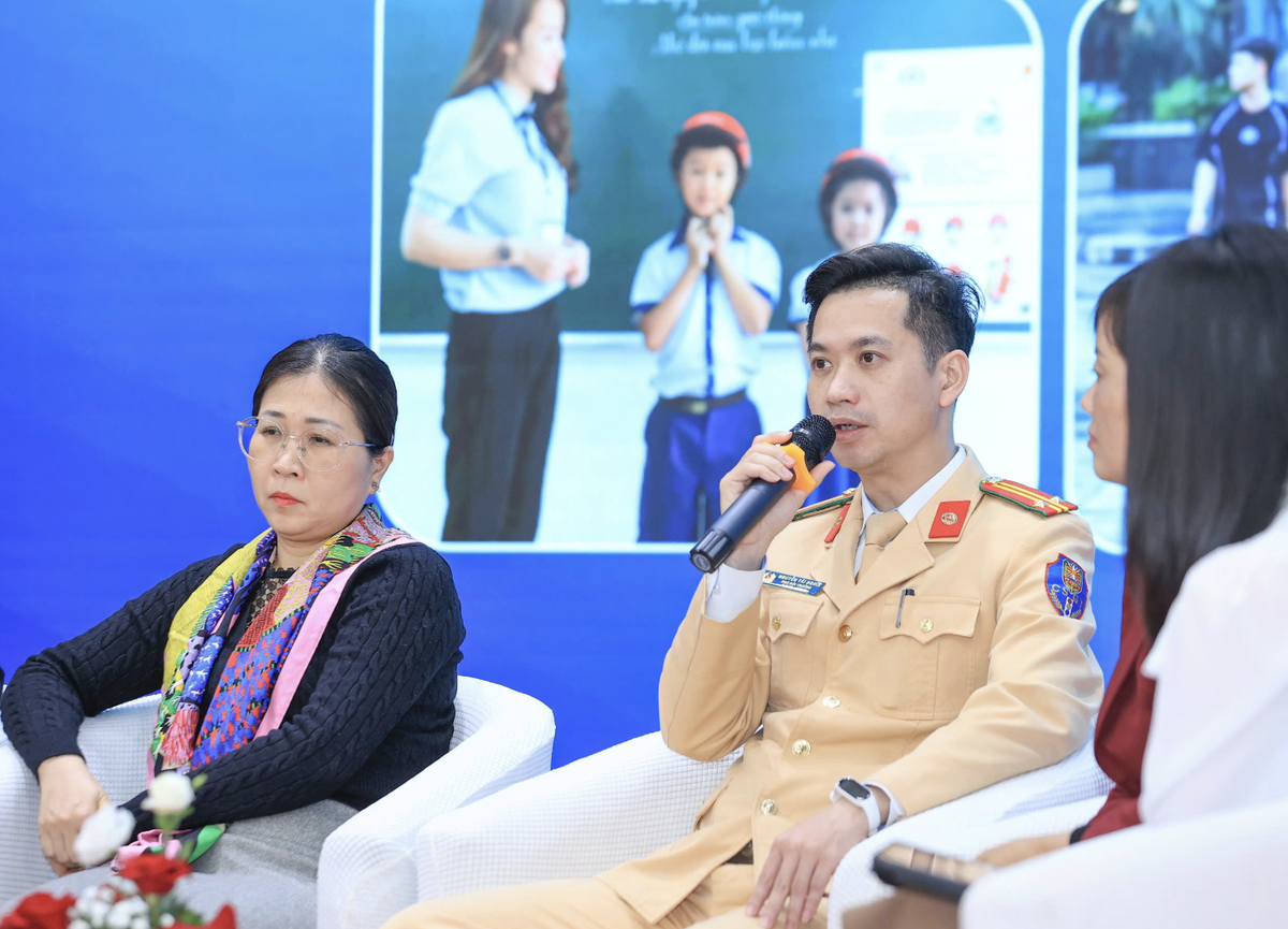 Trung tá Nguyễn Tài Nghĩa – Phó Đội trưởng Đội tuyên truyền - Phòng CSGT - Công an Thành phố Hà Nội.