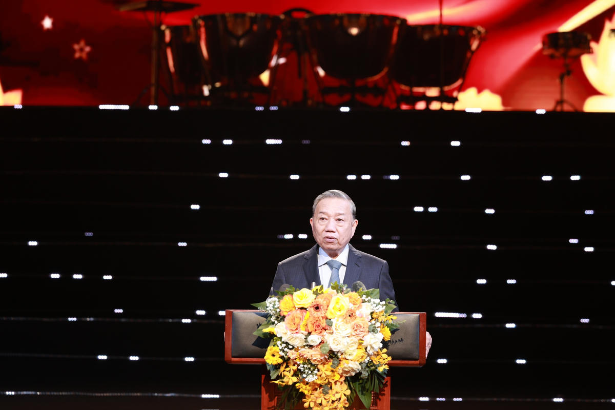 Tổng Bí thư Tô Lâm phát biểu tại Chương trình. Ảnh: Như Ý