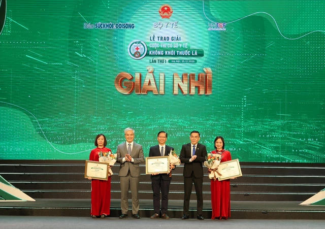 Trao giải Cuộc thi “Cơ sở y tế không khói thuốc lá” lần thứ I