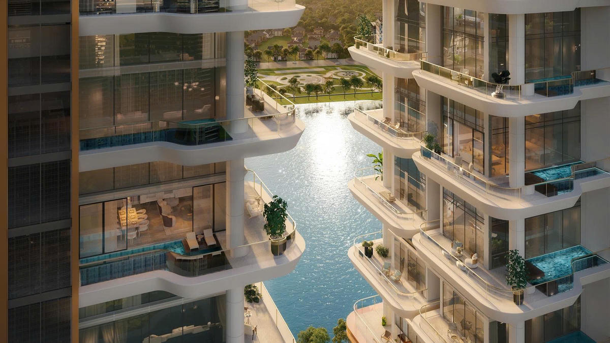Mỗi căn duplex The Rey là một không gian sống riêng biệt, thoáng đãng với thiết kế thông tầng, có hồ bơi cùng sân vườn riêng.