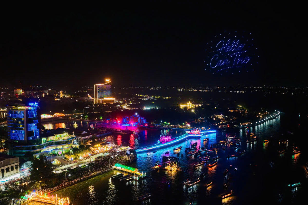 Chương trình nghệ thuật khai mạc Lễ hội Văn hóa Sông nước Cần Thơ năm 2025,(Ảnh: BTC)