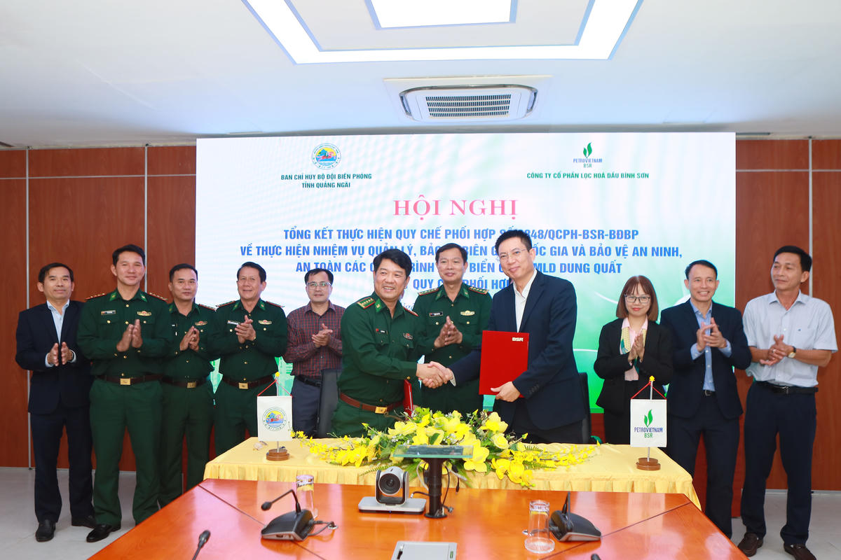 BSR và Ban chỉ huy Bộ đội Biên phòng tỉnh Quảng Ngãi ký quy chế phối hợp mới tại Hội nghị.
