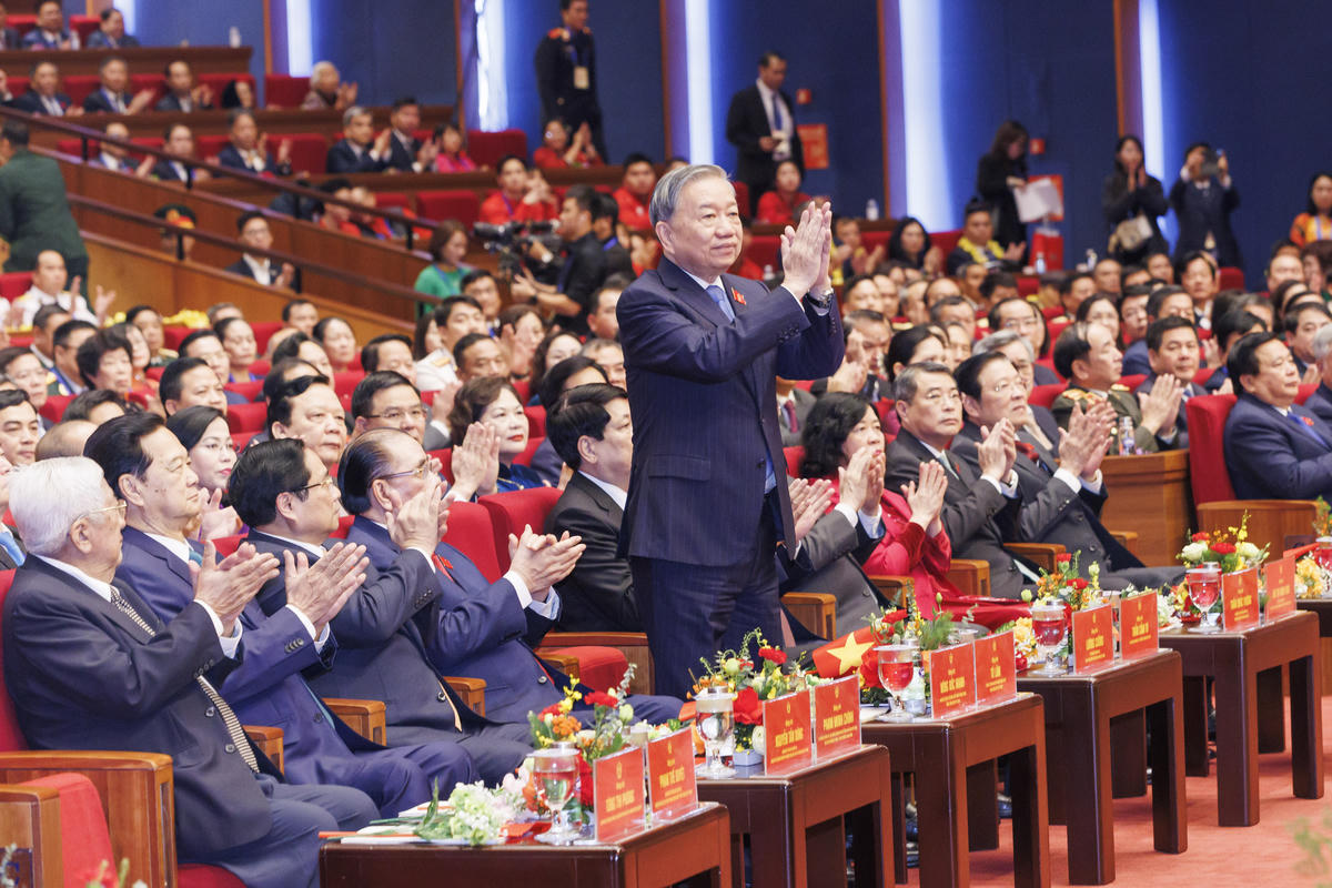 Tổng Bí thư Tô Lâm dự Đại hội. Ảnh: Quang Vinh