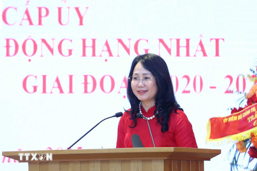 Đồng chí Lâm Thị Phương Thanh. (Ảnh: Phương Hoa/TTXVN)