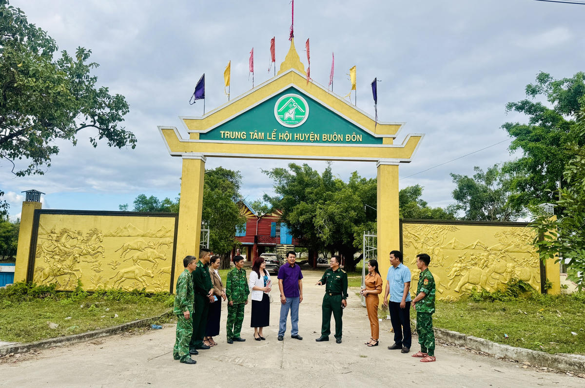 Xã Buôn Đôn (tỉnh Đắk Lắk) được lựa chọn là điểm chính tổ chức Chương trình&nbsp;“Xuân Biên phòng ấm lòng dân bản” năm 2026. Ảnh: BP.