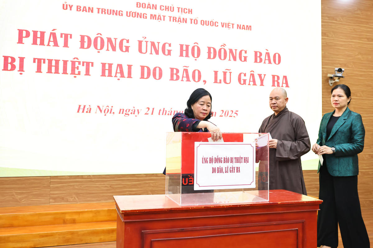 Đoàn Chủ tịch UBTƯ MTTQ Việt Nam đã 2 lần ra lời kêu gọi ủng hộ đồng bào bị thiệt hại do mưa bão và lũ lụt gây ra.