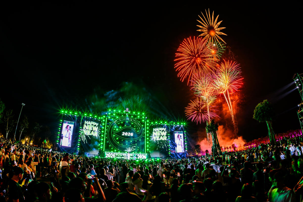 Chào năm mới giữa xanh tươi tại đại nhạc hội Countdown 2026 khắp ba miền của Ecopark