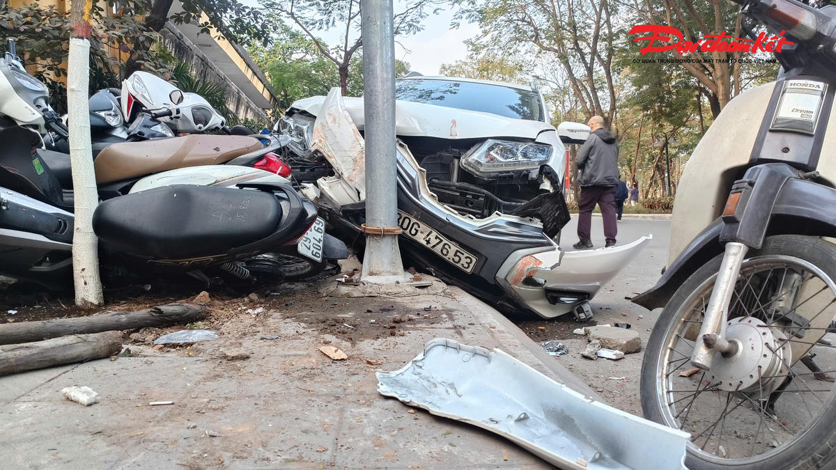 Hiện trường vụ tai nạn.