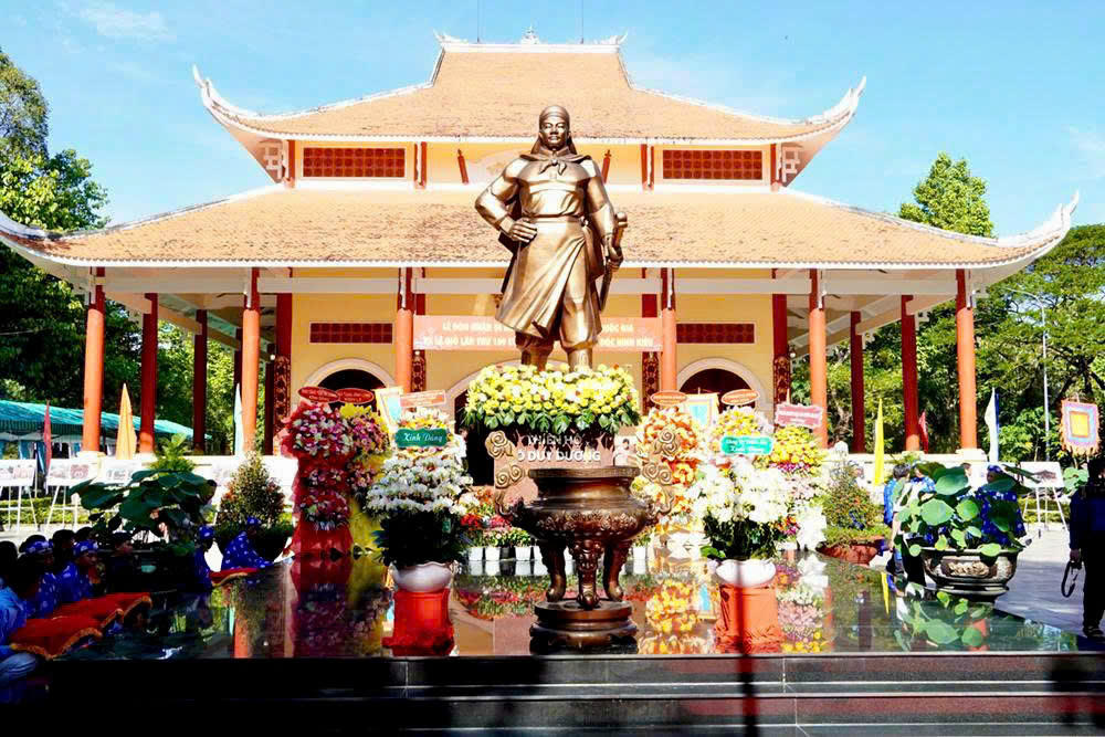 Chú thích ảnh: Đền thờ Thiên hộ Võ Duy Dương tại Khu di tích quốc gia đặc biệt Gò Tháp. Ảnh: Việt Tiến.