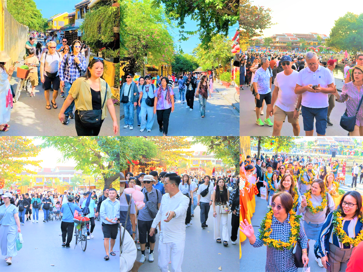 Các tuyến phố cổ Hội An luôn đông khách du lịch. Ảnh: Nguyễn Tín.