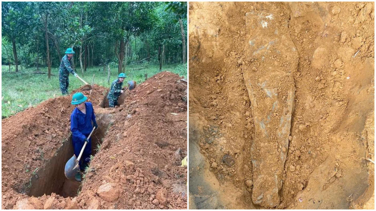 Quảng Trị: Quy tập được 2 hài cốt liệt sĩ cùng túi da đựng tài liệu