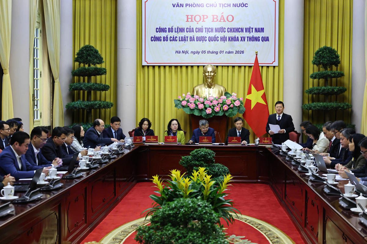 Quang cảnh họp báo. Ảnh: Minh Đức