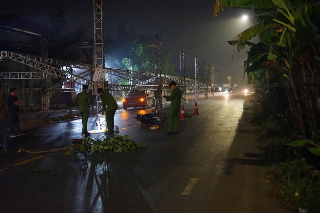 Hiện trường vụ tai nạn. Ảnh: Công an tỉnh Phú Thọ.