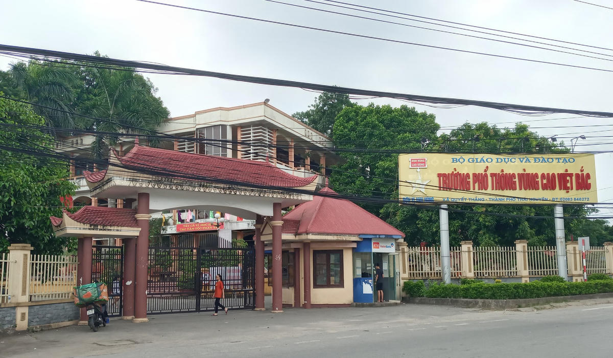 Trường Phổ thông Vùng cao Việt Bắc được thành lập năm 1957. Ảnh: TN.