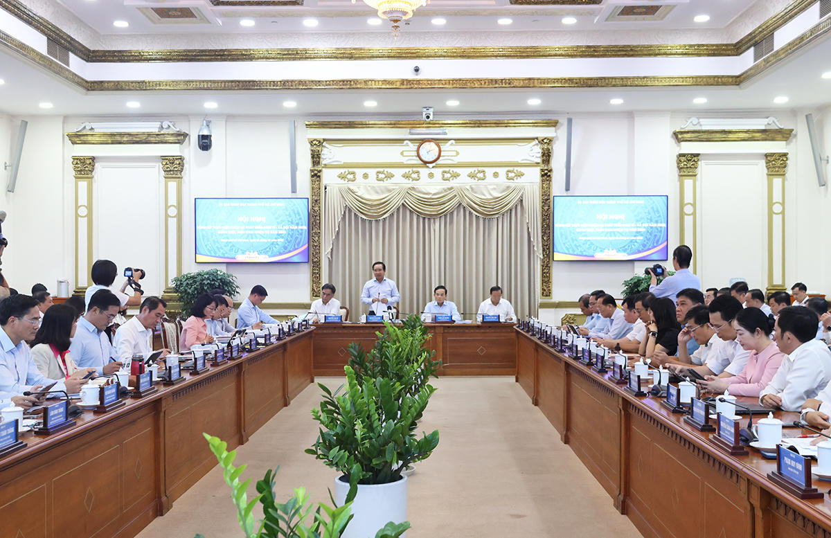 Quang cảnh hội nghị. Ảnh: UBND TP