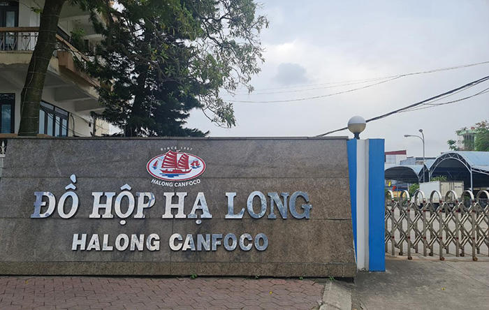 Công ty CP Đồ hộp Hạ Long, nơi lực lượng chức năng phát hiện lượng lớn thịt lợn nhiễm bệnh được tập kết. Ảnh: CTV.&nbsp;