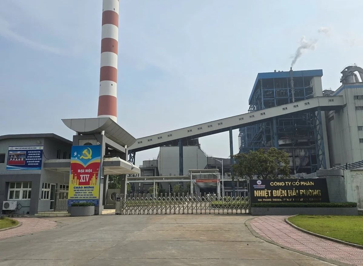 Công ty CP Nhiệt điện Hải Phòng, một trong các doanh nghiệp bị xử phạt liên quan đến lĩnh vực môi trường năm 2025. Ảnh: ĐM. 