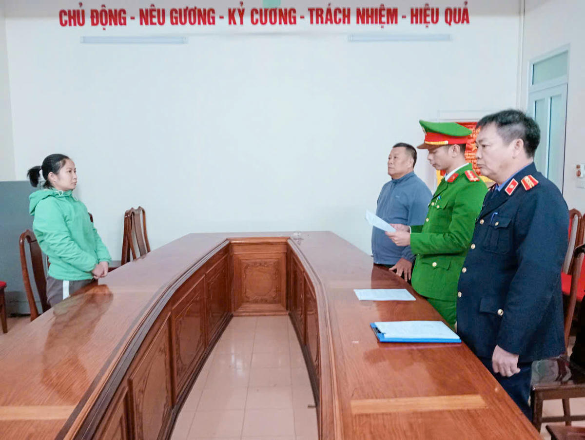 Cơ quan chức năng khởi tố bị can, lệnh bắt bị can để tạm giam thời hạn 4 tháng đối với Phạm Thị Minh Hà. Ảnh: AB