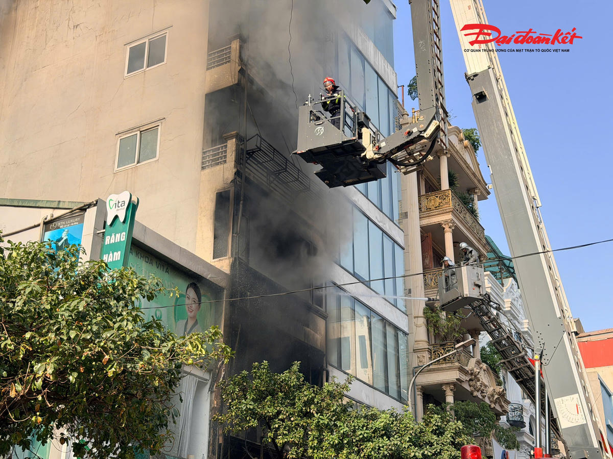 Hiện trường vụ cháy.