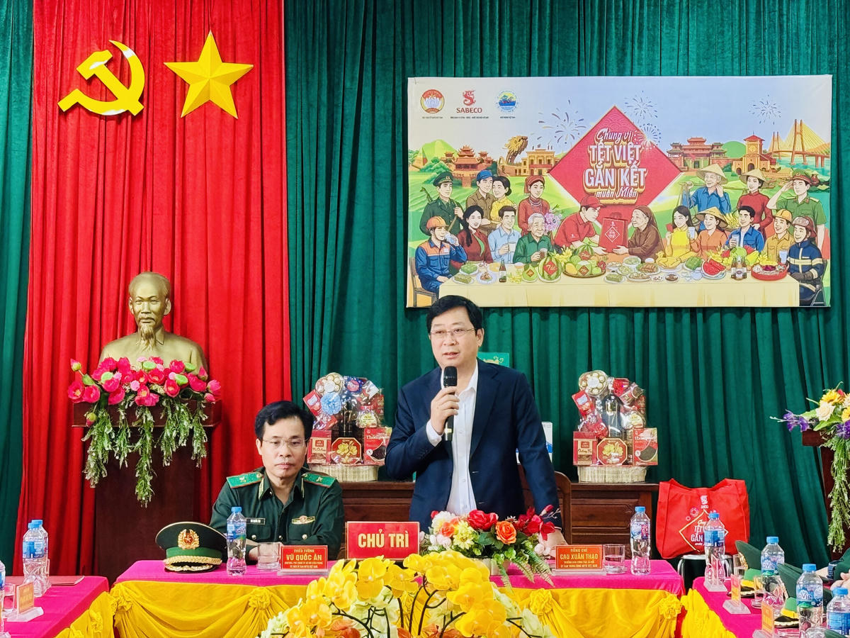 Ông Cao Xuân Thạo, Ủy viên Đoàn Chủ tịch, Trưởng Ban Công tác xã hội Ủy ban Trung ương MTTQ Việt Nam phát biểu. Ảnh: Thanh Nga.