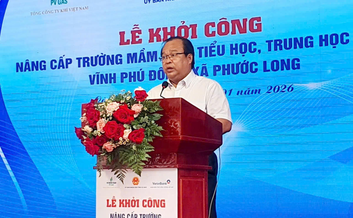 &nbsp;Phó Chủ tịch UBND tỉnh Cà Mau Nguyễn Minh Luân phát biểu tại buổi buổi Lễ. Ảnh: Nguyên Du