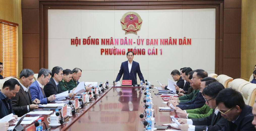 Phó Thủ tướng Bùi Thanh Sơn phát biểu chỉ đạo tại buổi làm việc với tỉnh Quảng Ninh. Ảnh: Nguyễn Thanh.