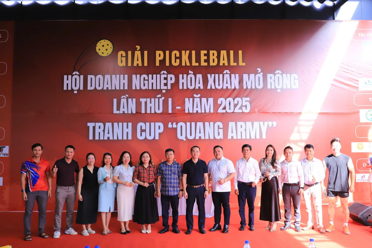 Hội Doanh nghiệp phường Hòa Xuân tổ chức giải Pickleball kết nối hội viên.
