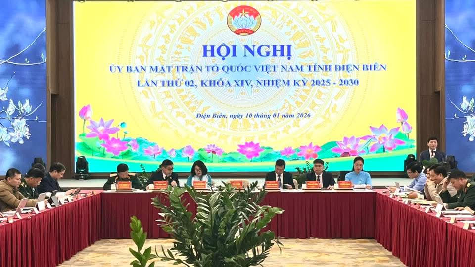 Quang cảnh Hội nghị. Ảnh: MTTQ Điện Biên.