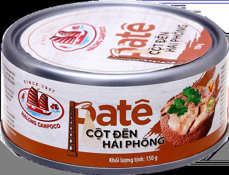 Sản phẩm "Pate Cột Đèn Hải Phòng" của Canfoco được đóng lon thiếc. Ảnh: Canfoco.&nbsp;