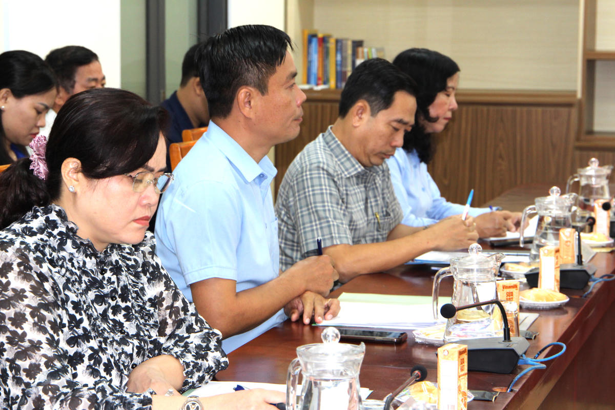 Lãnh đạo các tổ chức chính trị - xã hội thành phố tại buổi họp triển khai công tác chăm lo Tết Bính Ngọ năm 2026. Ảnh: Q.Đ.