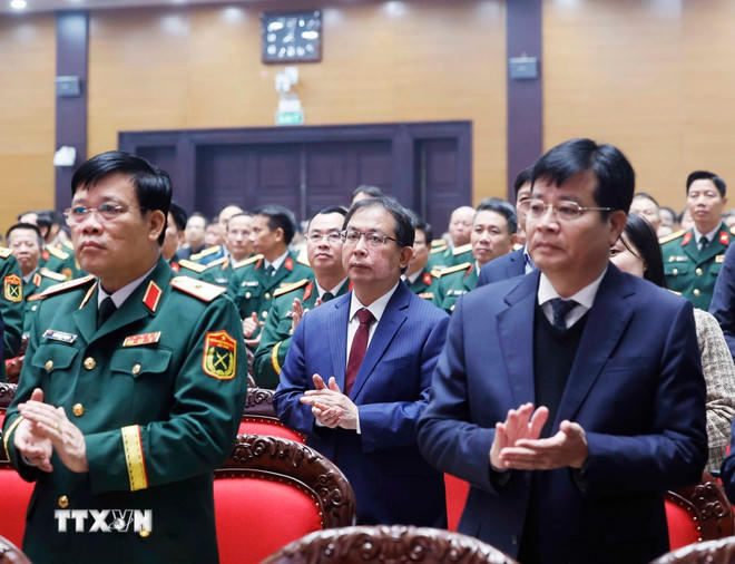 Các đại biểu tham dự buổi lễ. (Ảnh: Thống Nhất/TTXVN)