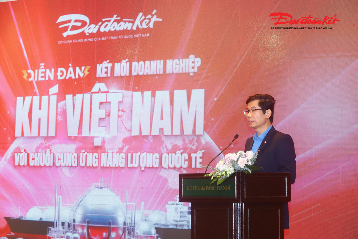 PGS.TS Phạm Hoàng Lương, Trưởng nhóm chuyên môn Hệ thống Năng lượng nhiệt, Trường Cơ khí, Đại học Bách Khoa Hà Nội, Phó Chủ tịch Hiệp Hội Năng lượng Sạch Việt Nam phát biểu tham luận Hàm ý chiến lược về phát triển công nghệ khí tự nhiên và Hydrogen ở Việt Nam.