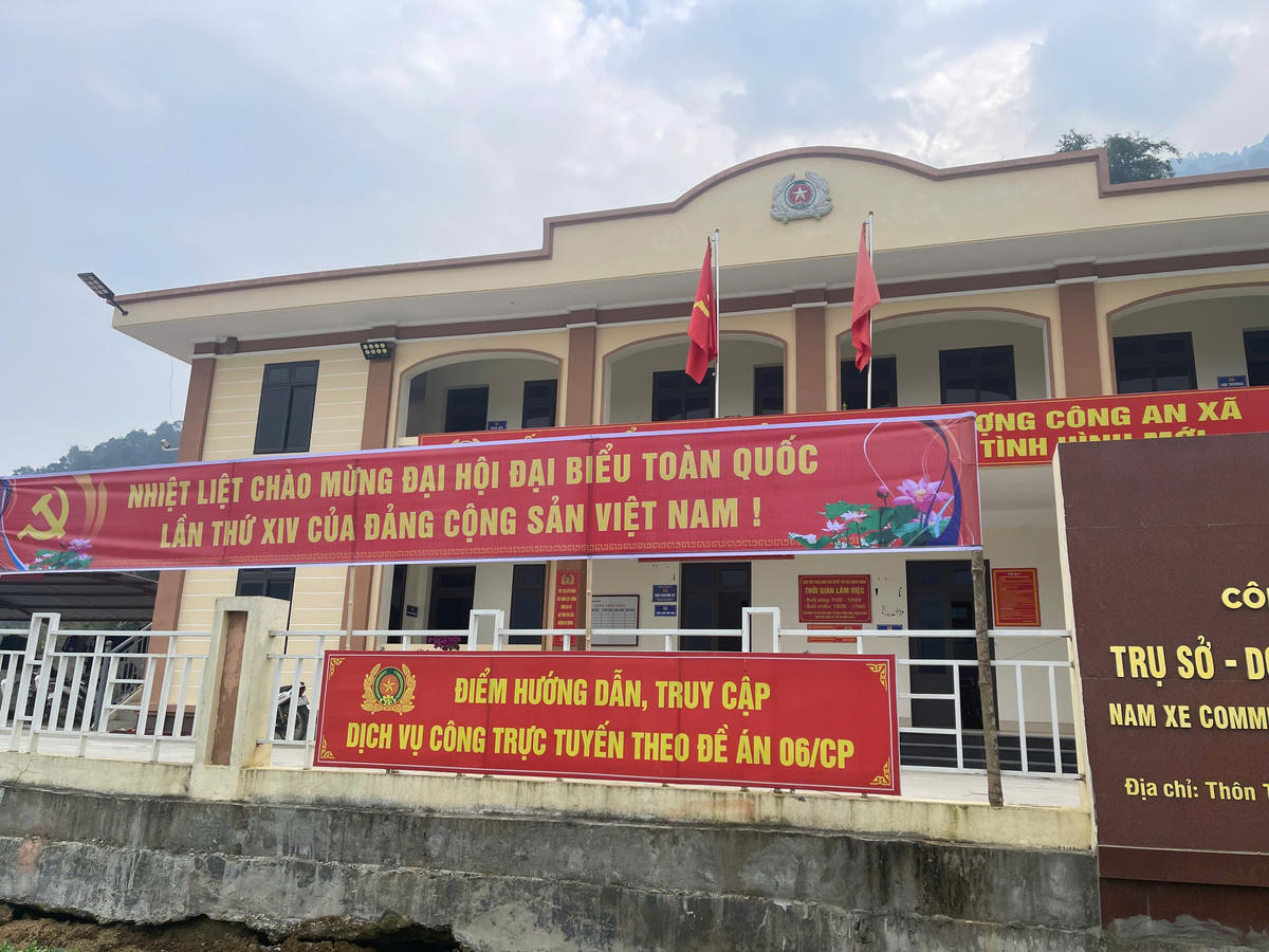 Trự sở xã Nậm Xé những ngày này. Ảnh: Trung Nam.