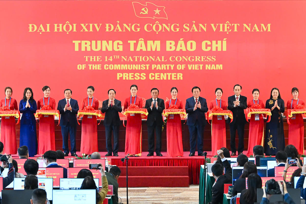 Khai trương trung tâm báo chí Đại hội XIV của Đảng