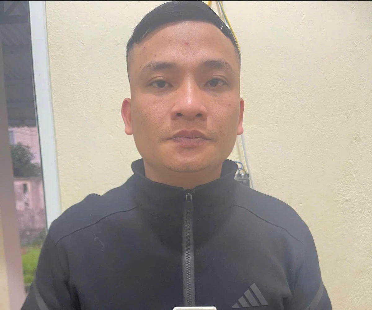 Nguyễn Văn Xiêm tại cơ quan điều tra. Ảnh: CATH.