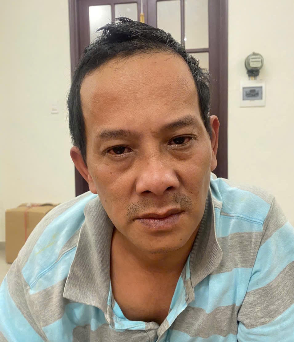 Đối tượng sử dụng ma túy tại cơ quan điều tra. Ảnh: CV.