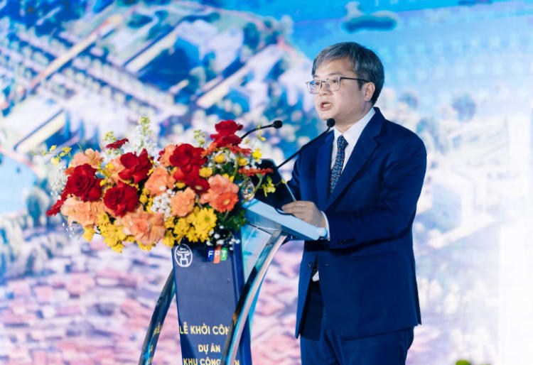 Ông Trương Việt Dũng - Phó Chủ tịch UBND Thành phố Hà Nội phát biểu tại sự kiện.