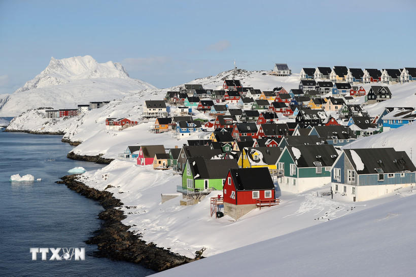 Quang cảnh thành phố Nuuk, Greenland. (Nguồn: THX/TTXVN).
