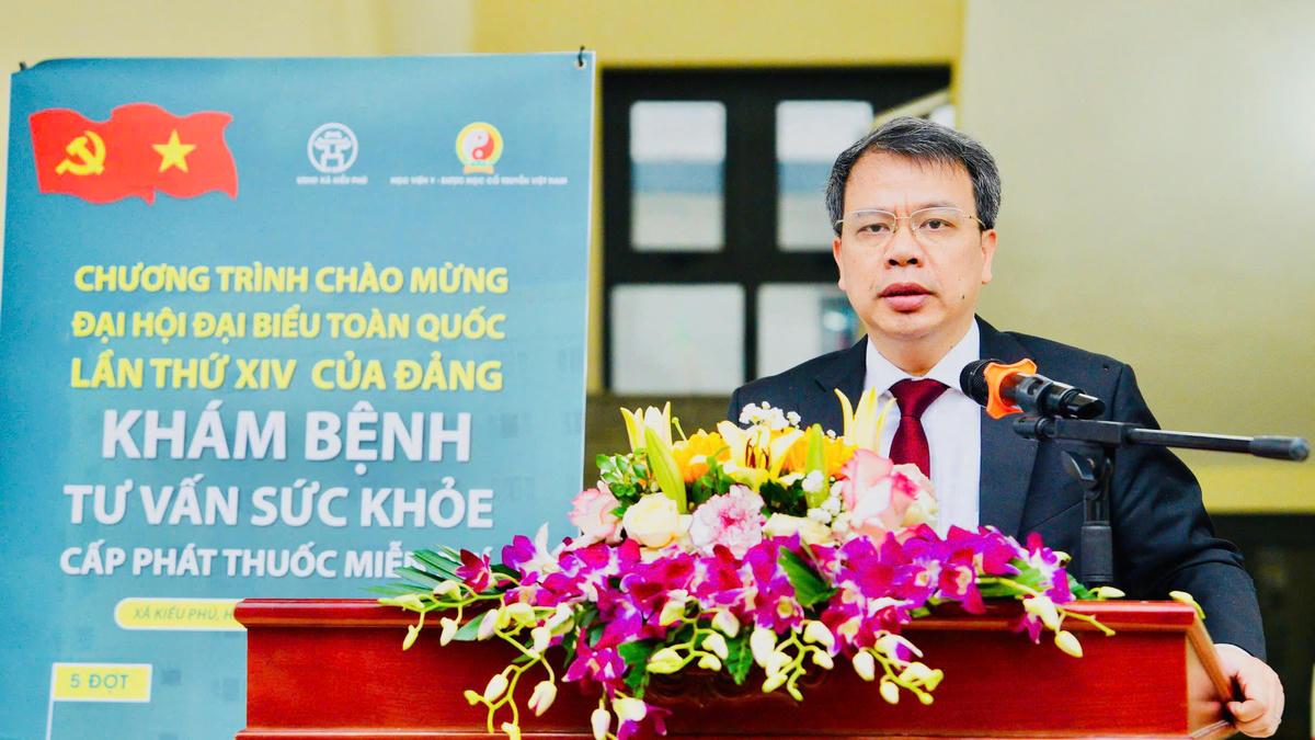 PGS.TS Nguyễn Quốc Huy – Giám đốc Học viện Y – Dược học cổ truyền Việt Nam.