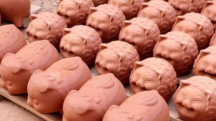 TP Hồ Chí Minh: Làng nghề lợn đất truyền thống nhộn nhịp chuẩn bị hàng Tết