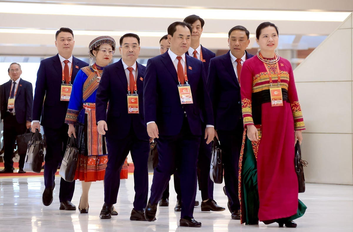 Các đại biểu đến dự Đại hội (Ảnh: TTXVN)