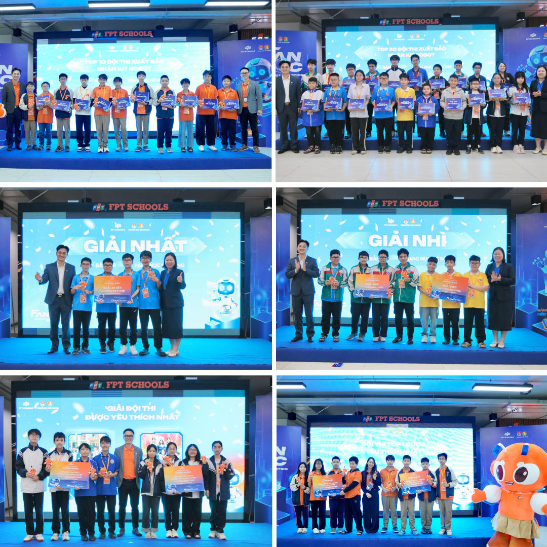 Các đội thi xuất sắc đã nhận được giải thưởng xứng đáng sau hành trình nỗ lực không ngừng