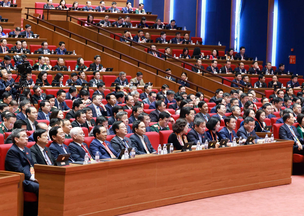 Các đại biểu tham dự phiên thảo luận tại Đại hội
