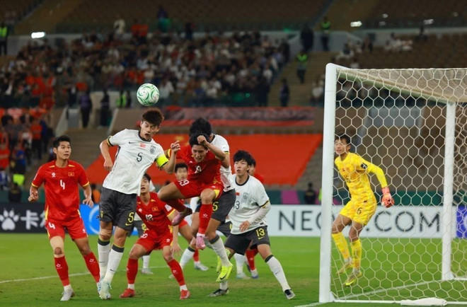 U23 Việt Nam gặp khó trước hàng thủ U23 Trung Quốc. (Nguồn: AFC)