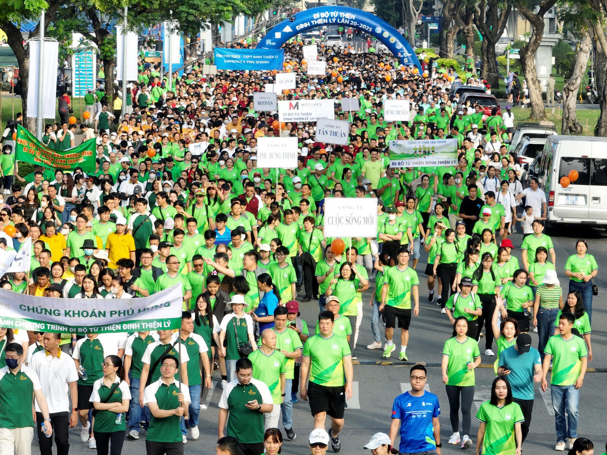 Chương trình đi bộ từ thiện Đinh Thiện Lý là một trong những sự kiện cộng đồng đặc biệt được tổ chức thường niên tại TP Hồ Chí Minh. Ảnh: BTC.